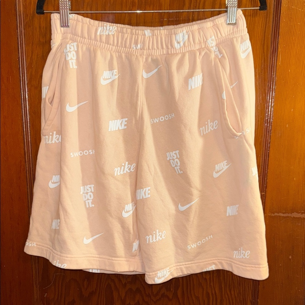 Nike Light Peach Logo Shorts
